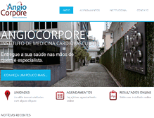 Tablet Screenshot of angiocorpore.com.br